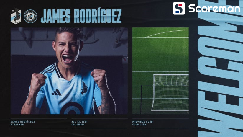 '월드컵 득점왕' 로드리게스, MLS 미네소타와 단기 계약